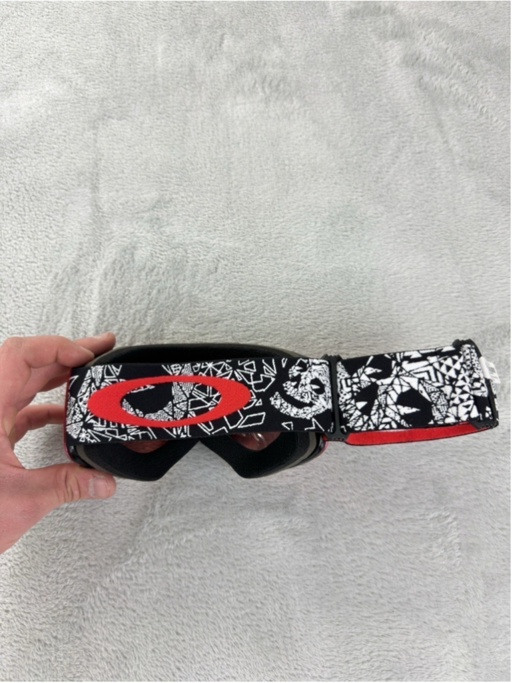 Oakley Flight Deck Prizm Iridium Snowboarding Goggles Red Orange - Picture 11 of 13